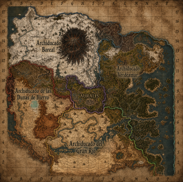 Mapa del Imperio Valanor